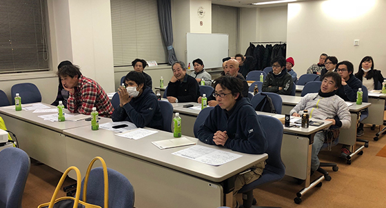 団子張り(積み上げ張り)講習会3