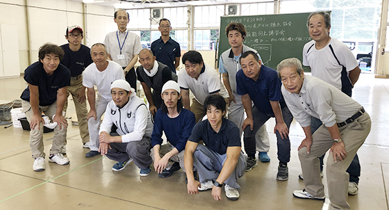 第8回団子張り(積み上げ張り)講習会の様子1