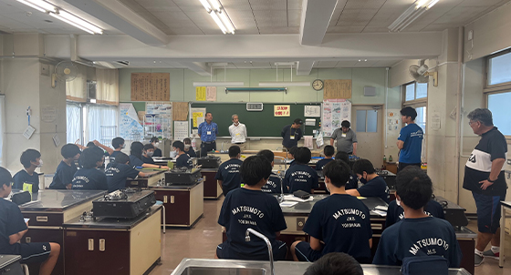 ものづくりマイスター派遣事業(横浜市立松本中学校)実施報告1
