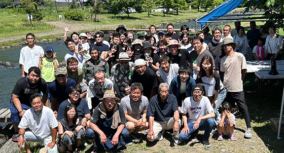 第19回神成会マス釣り大会の様子1